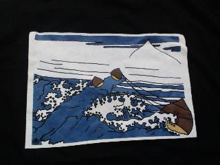 北斎Tシャツ2